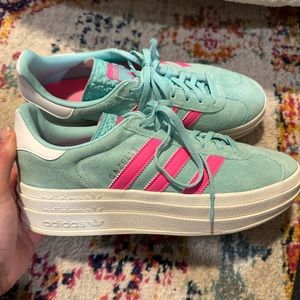 Platform Adidas Gazelle! Minimal wear, like new.